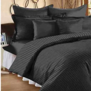 Plum 100% Cotton King Size Bed Sheet Set with Pillow Covers